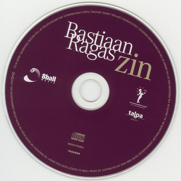 Bastiaan Ragas : Zin (CD, Album)