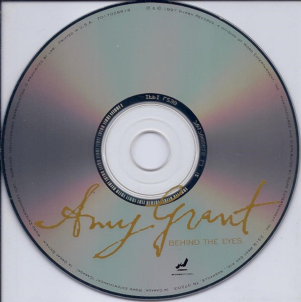 Amy Grant : Behind The Eyes (CD, Album)