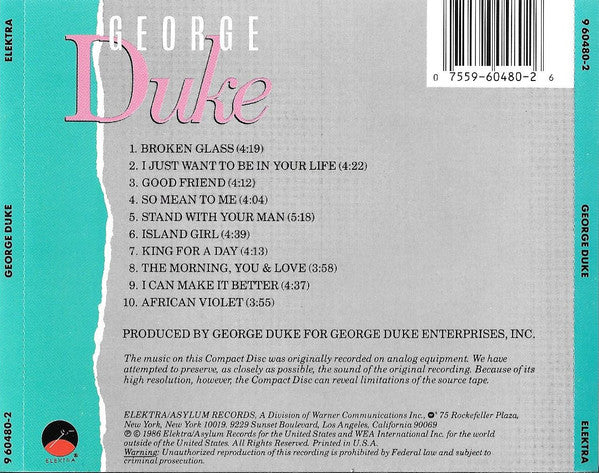George Duke : George Duke (CD, Album)