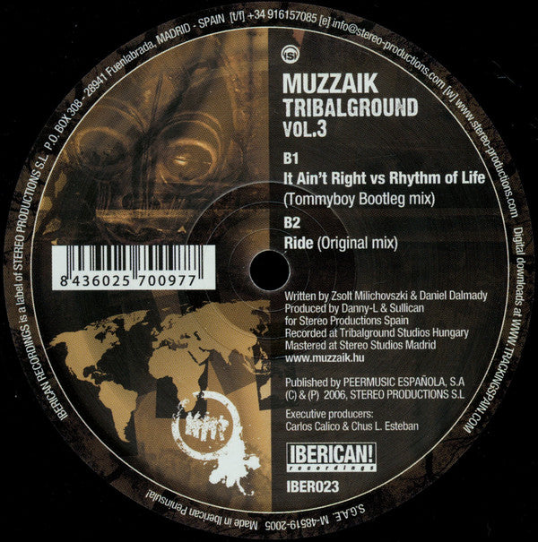 Muzzaik : Tribalground Vol.3 (12")