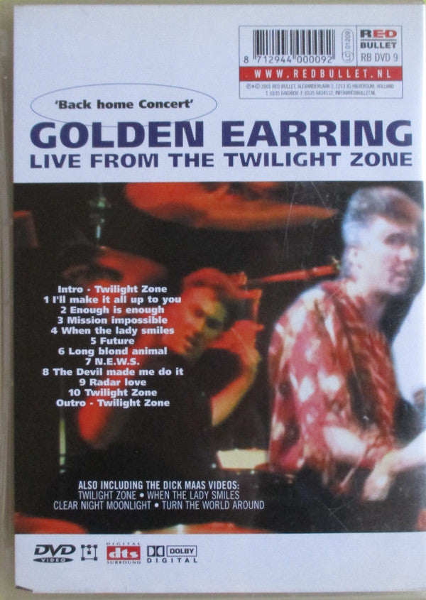 Golden Earring : Live From The Twilight Zone (DVD, PAL, Reg)