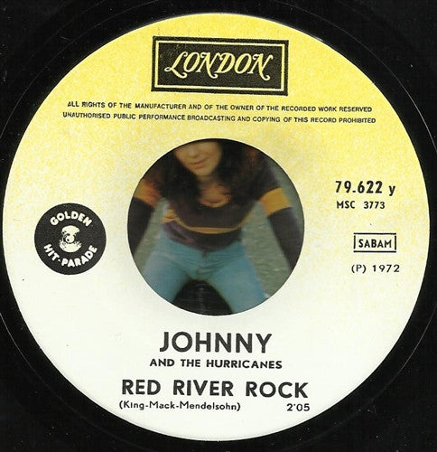 Johnny And The Hurricanes : Red River Rock (7", Single, RE)