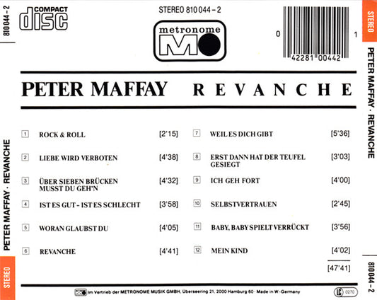 Peter Maffay : Revanche (CD, Album)