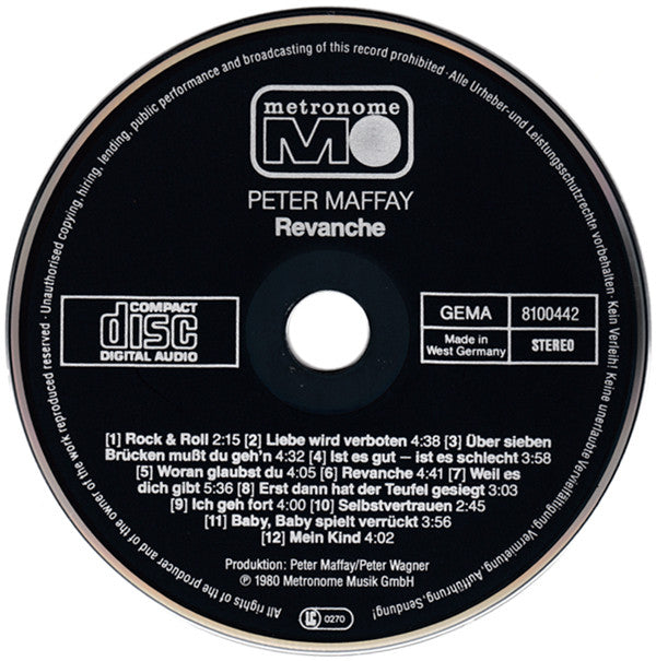 Peter Maffay : Revanche (CD, Album)