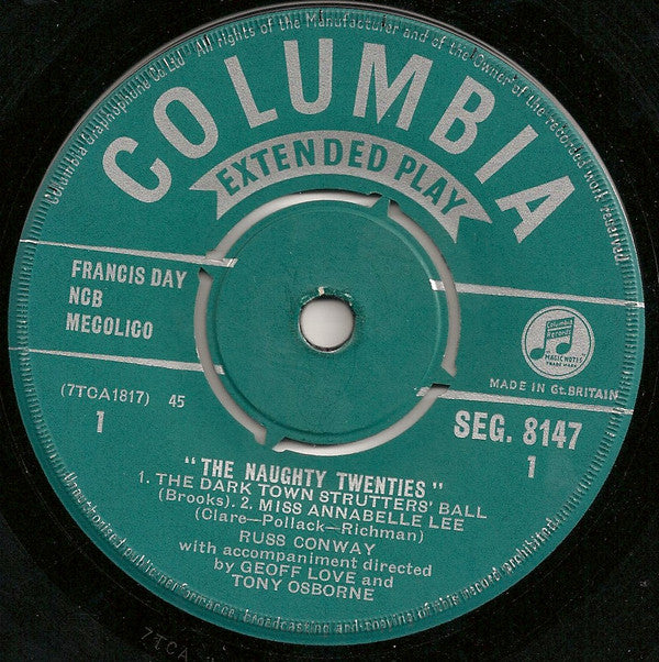 Russ Conway : The Naughty Twenties (7", EP, Mono)
