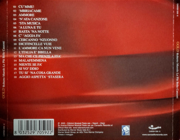 Roberto Murolo : Gold - Le Più Belle Canzoni (CD, Comp)