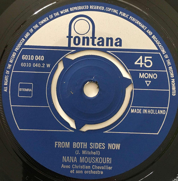Nana Mouskouri : Le Tournesol / From Both Sides Now (7", Single, Mono)