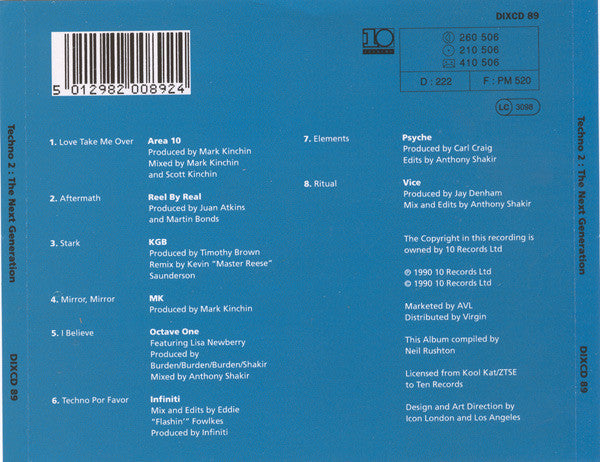 Various : Techno 2: The Next Generation (CD, Comp)