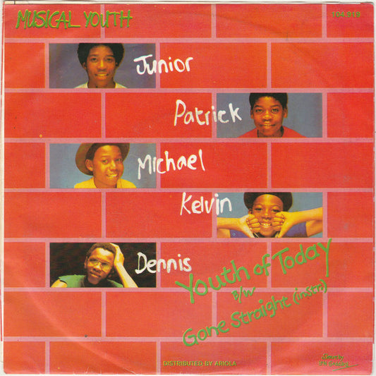 Musical Youth : Youth Of Today (7", Single)
