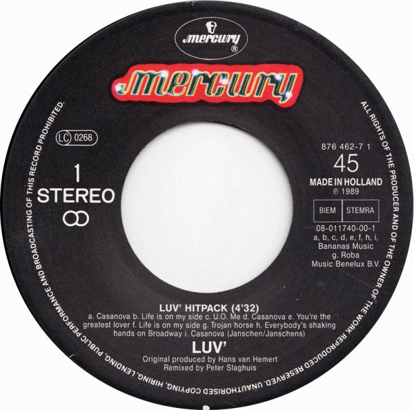 Luv' : Luv' Hitpack (7")