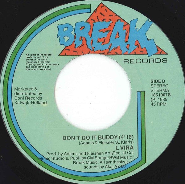L-Vira : Talkin 'Bout Rambo (7", Single)