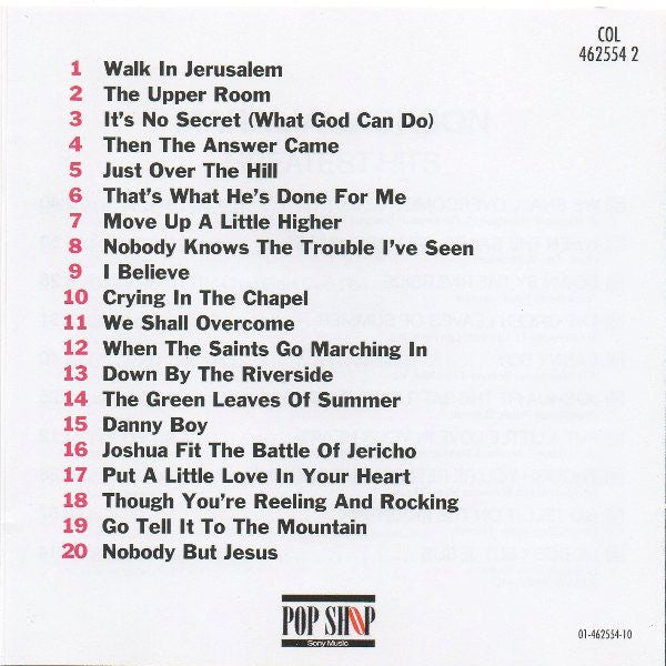 Mahalia Jackson : Greatest Hits (CD, Comp, RE)