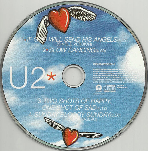 U2 : If God Will Send His Angels (CD, Single)