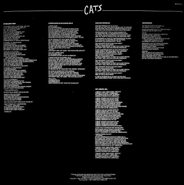 Andrew Lloyd Webber : Cats (Nederlandstalige Versie) (2xLP, Album)