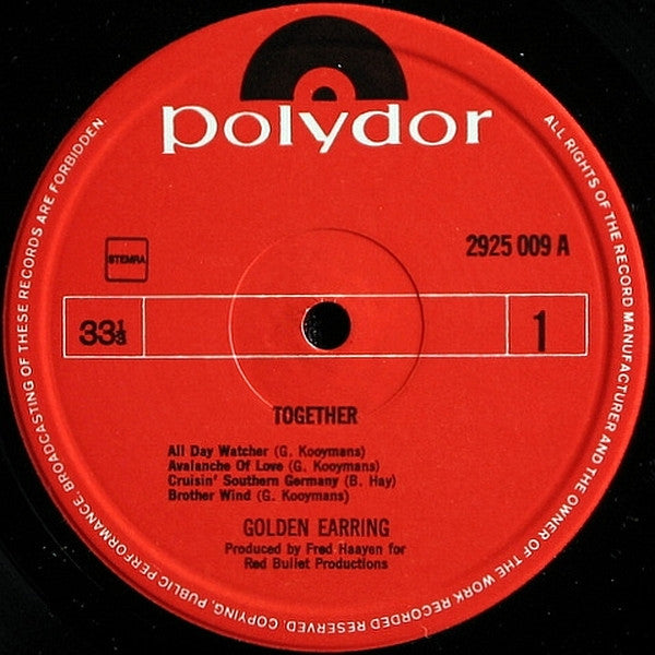 Golden Earring : Together (LP, Album, Gat)