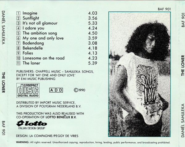 Daniel Sahuleka : The Loner (CD, Album)