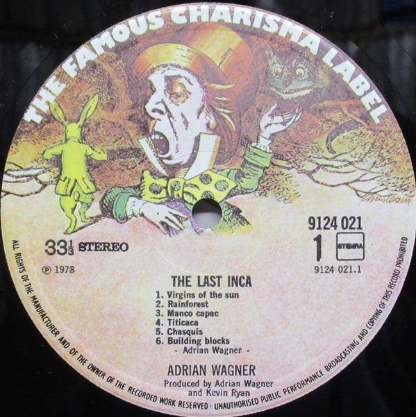 Adrian Wagner (2) : The Last Inca (LP, Album)