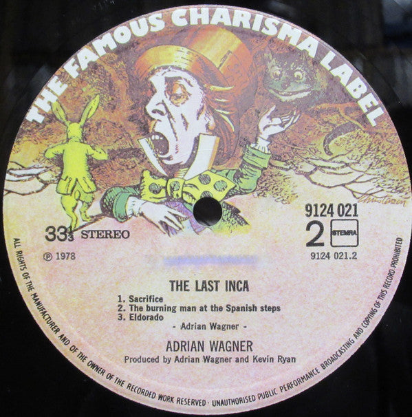 Adrian Wagner (2) : The Last Inca (LP, Album)
