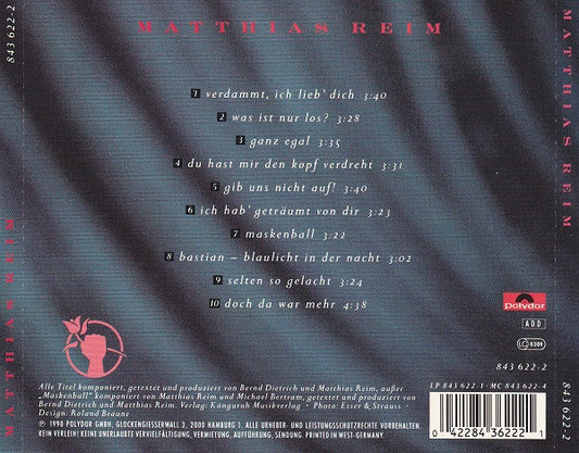 Matthias Reim : Reim (CD, Album, PDO)