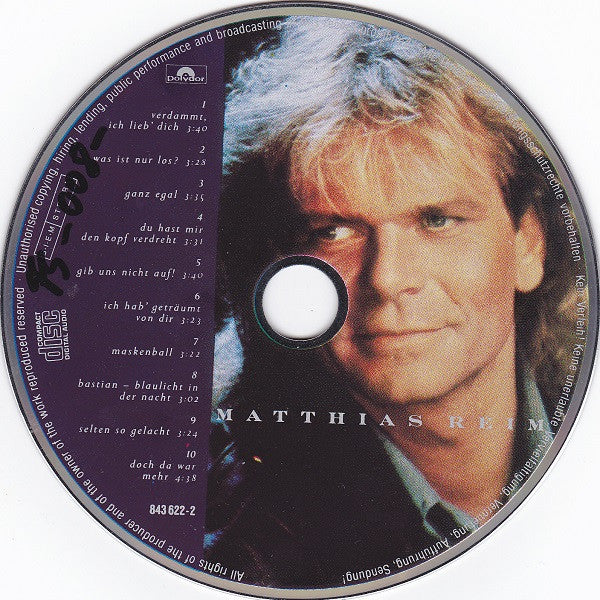 Matthias Reim : Reim (CD, Album, PDO)