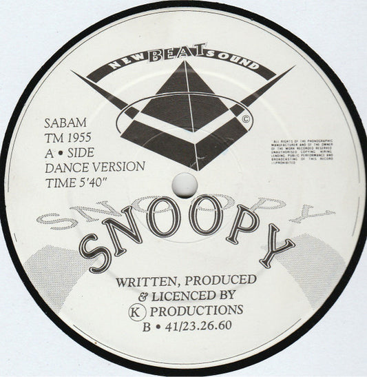 Snoopy Sound : Snoopy (12")
