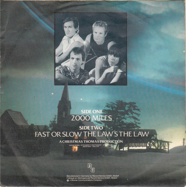 The Pretenders : 2000 Miles (7", Single)