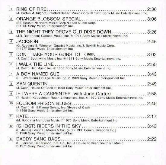 Johnny Cash : The Best Of Johnny Cash (CD, Comp)