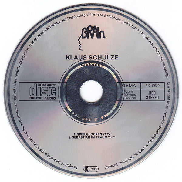 Klaus Schulze : Audentity (2xCD, Album, RP, Sil)