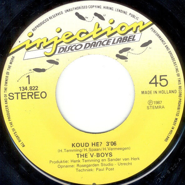 The V-Boys : Koud Hè (7", Single)