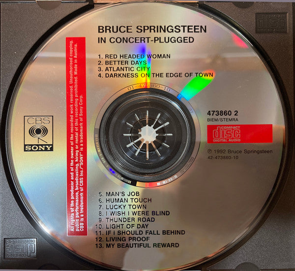 Bruce Springsteen : In Concert / MTV Plugged (CD, Album, Ltd)
