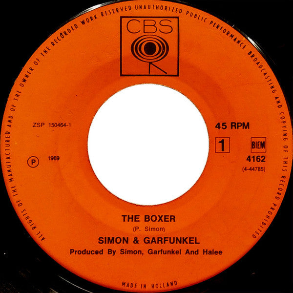 Simon & Garfunkel : The Boxer / Baby Driver (7", Single)