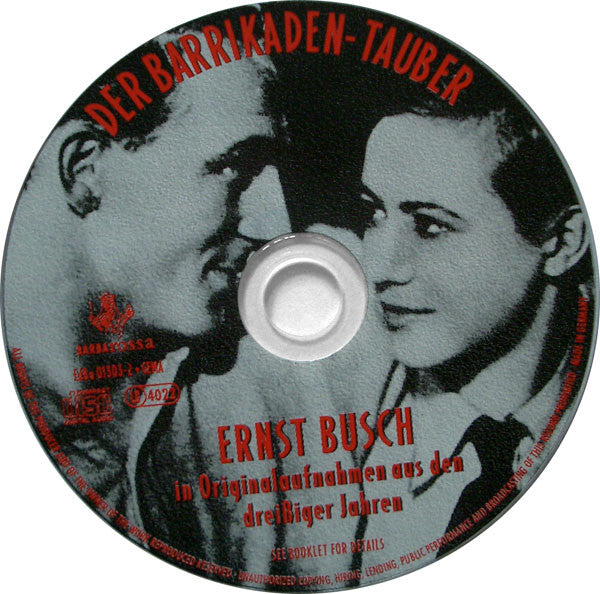 Ernst Busch : Der Barrikaden-Tauber (CD)