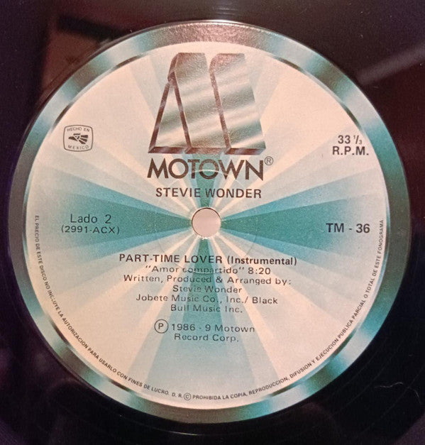 Stevie Wonder : Part-Time Lover (12")