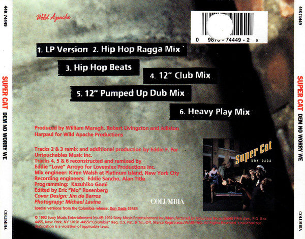 Super Cat (2) : Dem No Worry We (CD, Maxi)