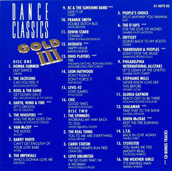 Various : Dance Classics Gold III (2xCD, Comp, Sil)