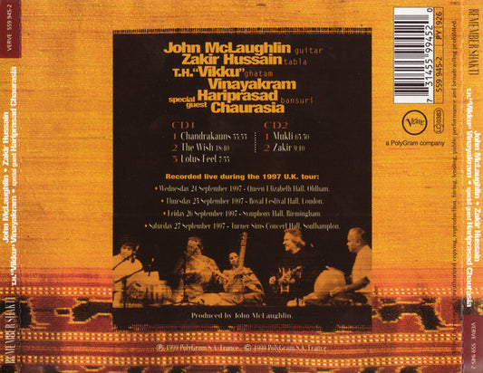 Shakti (2) : John McLaughlin - Zakir Hussain, Vikku Vinayakram Special Guest Hariprasad Chaurasia : Remember Shakti (2xCD, Album)