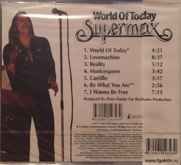 Supermax : World Of Today (CD, Album, RE)