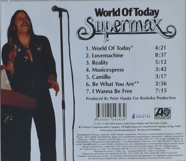 Supermax : World Of Today (CD, Album, RE)