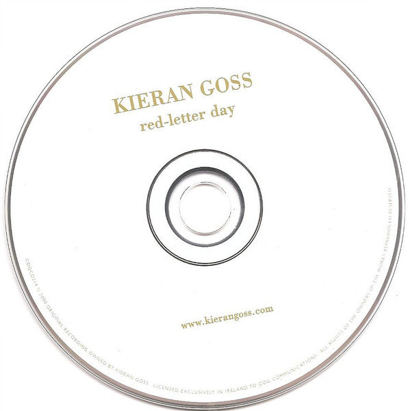 Kieran Goss : Red-Letter Day (CD, Album)