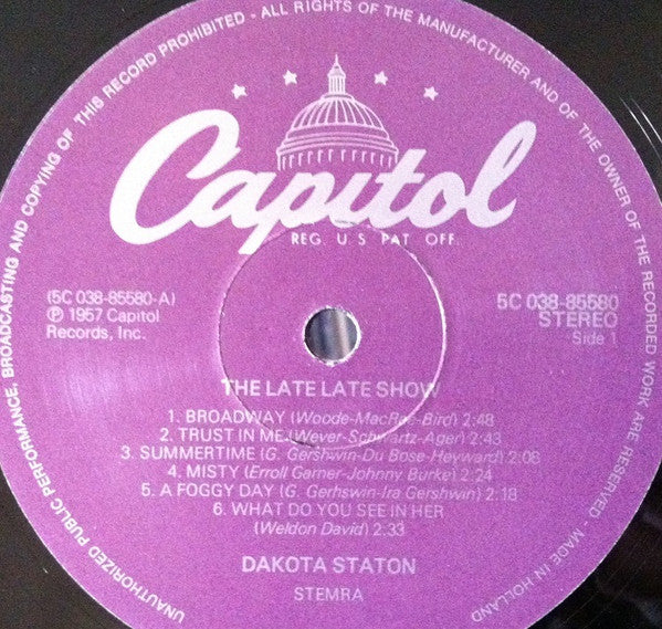 Dakota Staton : The Late, Late Show (LP, Album, RE)