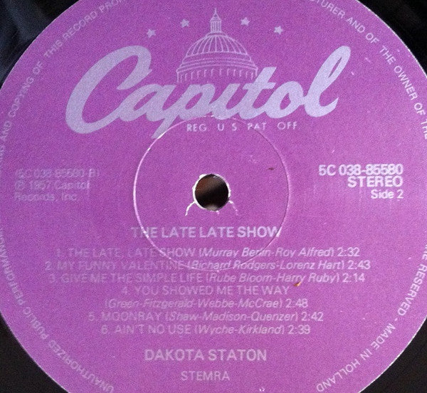Dakota Staton : The Late, Late Show (LP, Album, RE)