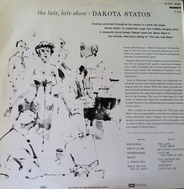 Dakota Staton : The Late, Late Show (LP, Album, RE)