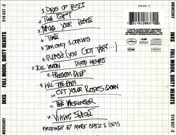 INXS : Full Moon, Dirty Hearts (CD, Album)