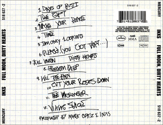 INXS : Full Moon, Dirty Hearts (CD, Album)