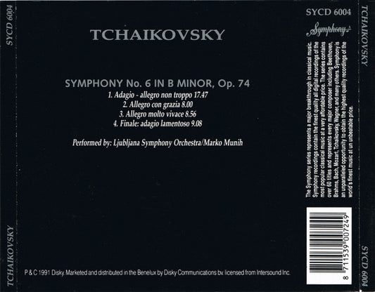 Pyotr Ilyich Tchaikovsky : Symphony No. 6 In B Minor, Op. 74 'Pathétique' (CD, Album)