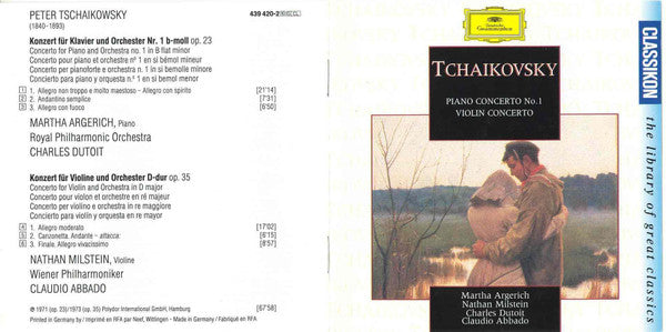Pyotr Ilyich Tchaikovsky : Klavierkonzert Nr. 1 / Violinkonzert (CD, Comp)