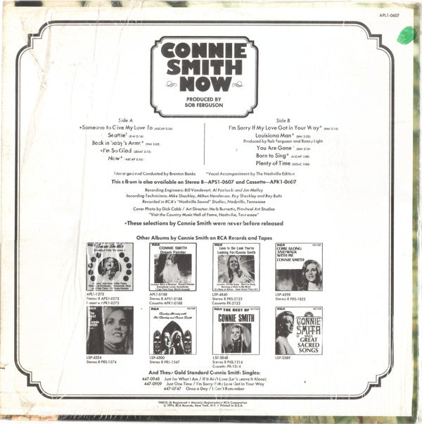 Connie Smith : Now (LP, Album)