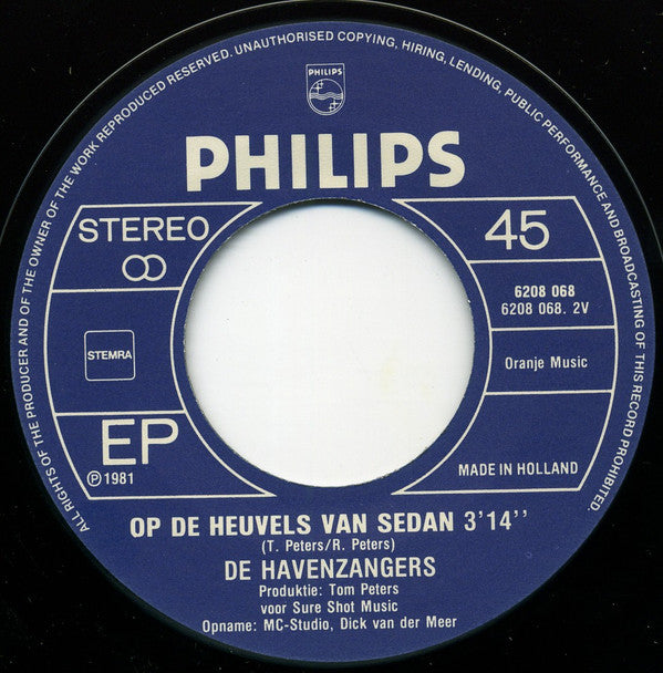 De Havenzangers : He Dans Met Mij (7", EP)