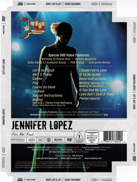 Jennifer Lopez : Let's Get Loud (DVD-V, RE, PAL, Sup)