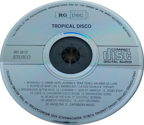 Unknown Artist : Tropical Disco (CD, Comp)